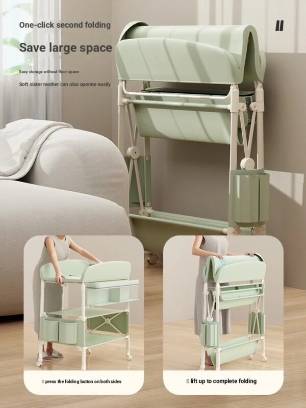 main-image-3 Foldable Baby Changing Table – Height Adjustable Diaper Station
