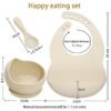 Children’s Tableware Set – Baby Bib, Bowl & Spoon