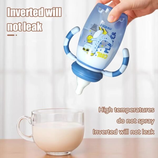 Baby Cartoon Feeding Bottle – 150ml/270ml PP Safe Bottle