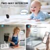 WiFi Baby Monitor – 1080P HD with Night Vision & Lullabies
