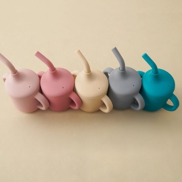 Color Kids Baby Learning Drinking Cup – Silicone Sippy Cup