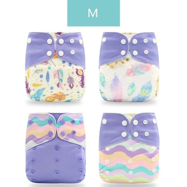 main-image-30 Happyflute 4Pcs OS Pocket Baby Diaper – Washable & Reusable