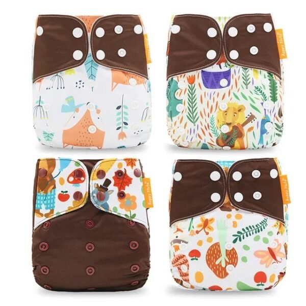 main-image-31 Happyflute 4Pcs OS Pocket Baby Diaper – Washable & Reusable