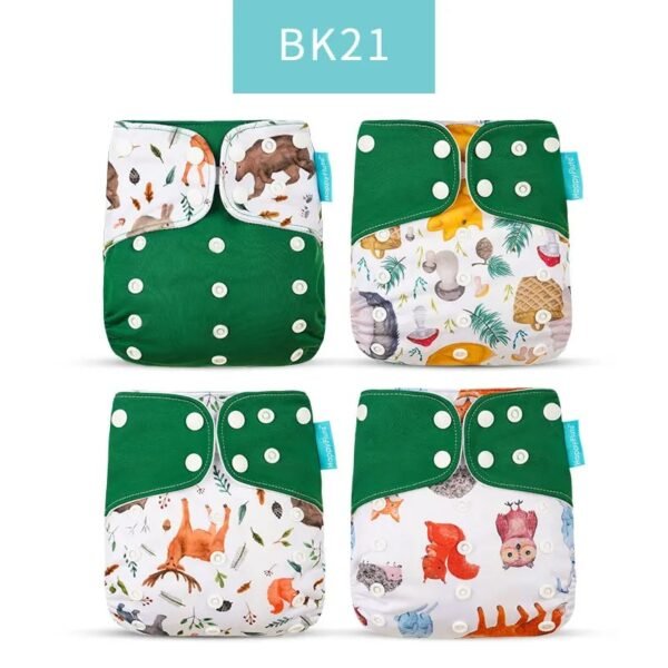 main-image-33 Happyflute 4Pcs OS Pocket Baby Diaper – Washable & Reusable
