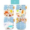 main-image-36 Happyflute 4Pcs OS Pocket Baby Diaper – Washable & Reusable