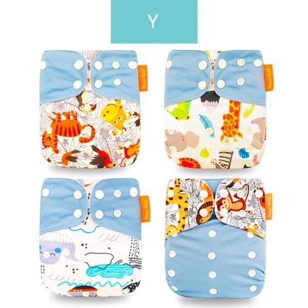 main-image-36 Happyflute 4Pcs OS Pocket Baby Diaper – Washable & Reusable