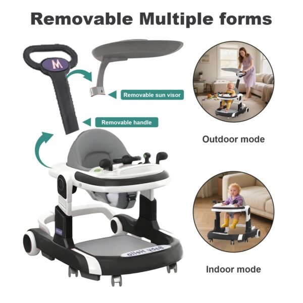 Multifunctional Baby Walker 2025 – Anti-Rollover & Sunshade