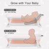 Newborn Collapsible Baby Bathtub Portable Travel Bathtub