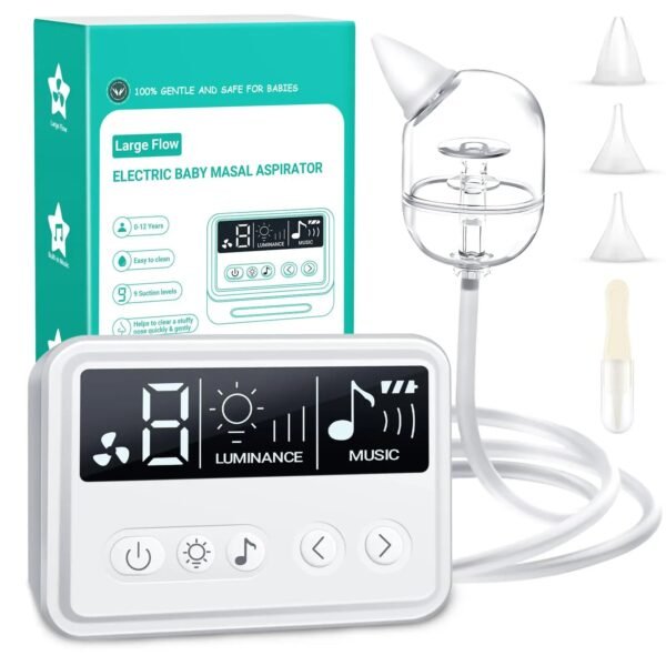 Baby Nasal Aspirator – Electric Nose Cleaner with Music & Light