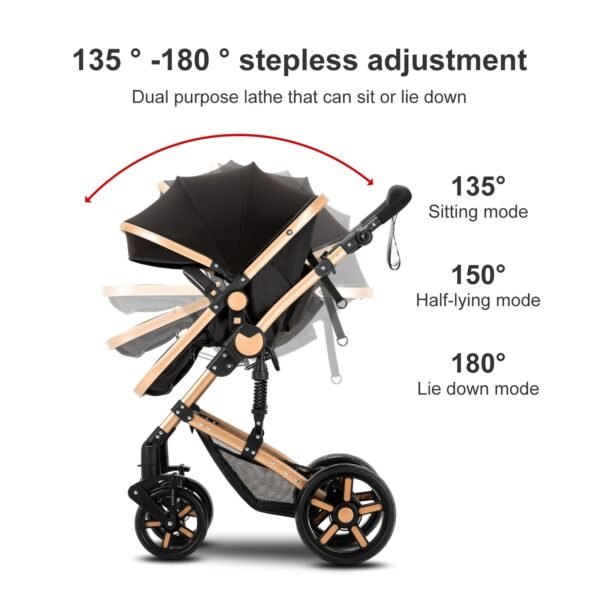 Lightweight Baby Car Seat with ISOFIX & Foldable Stroller