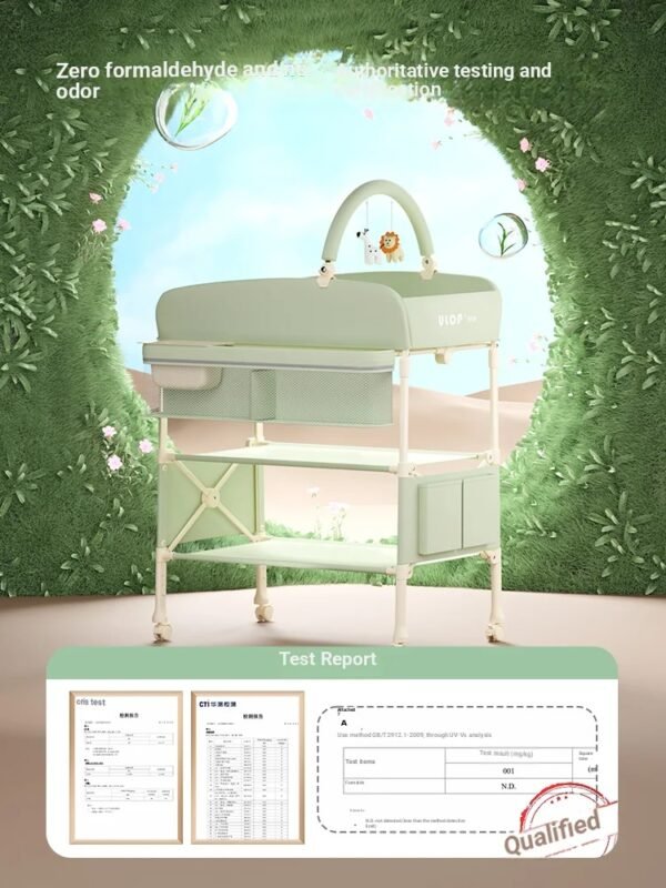 main-image-4 Foldable Baby Changing Table – Height Adjustable Diaper Station