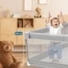 main-image-4 IMBABY Baby Playpen – Light Gray Safety Play Fence