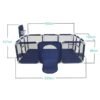 main-image-4 Baby Playground Playpen – Steel Frame Activity Fence