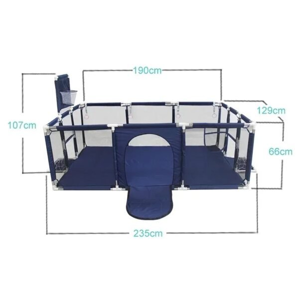main-image-4 Baby Playground Playpen – Steel Frame Activity Fence