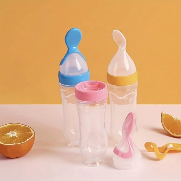 main-image-4 7pcs Baby Feeding Set – Bottles, Spoon & Fruit Feeder