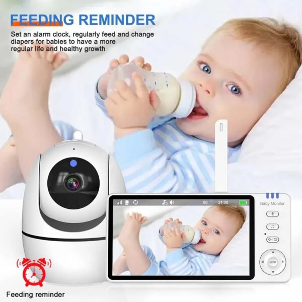 main-image-4 5" Video Baby Monitor with PTZ Camera & Temperature Sensor