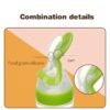Baby Feeding Silicone Bottle with Spoon – 3oz Food Dispenser