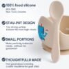 2PCS Silicone Baby Feeding Bowl Set – Suction Bowls with Spoon