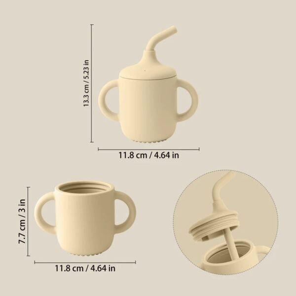 Color Kids Baby Learning Drinking Cup – Silicone Sippy Cup