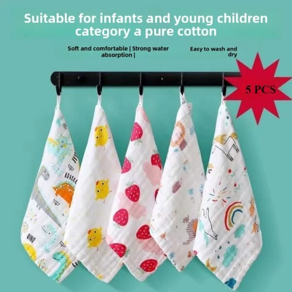 Baby Towel 50×25 – Soft 6-Layer Cotton Gauze