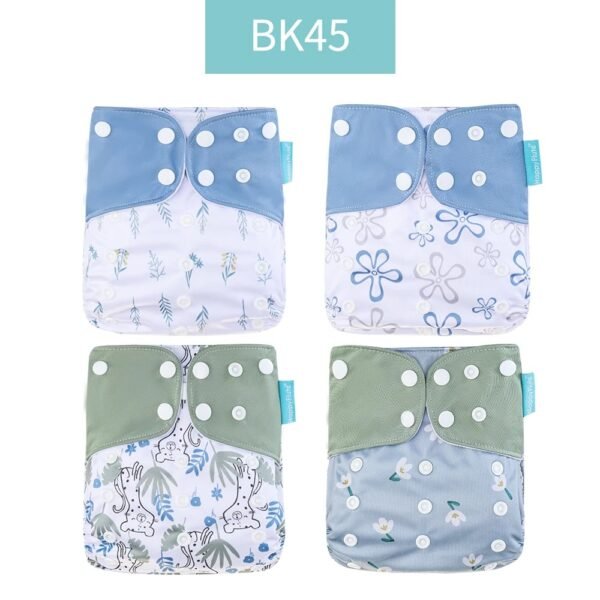 main-image-43 Happyflute 4Pcs OS Pocket Baby Diaper – Washable & Reusable