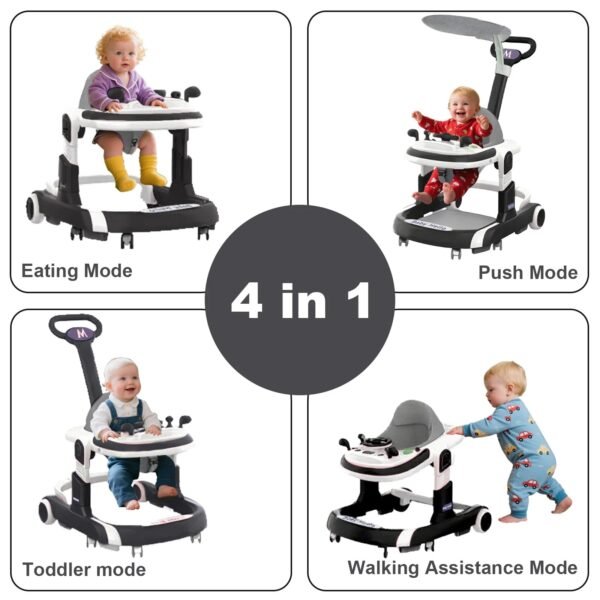 Multifunctional Baby Walker 2025 – Anti-Rollover & Sunshade