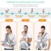 Ergonomic Baby Carrier Backpack – Hipseat & Front Facing