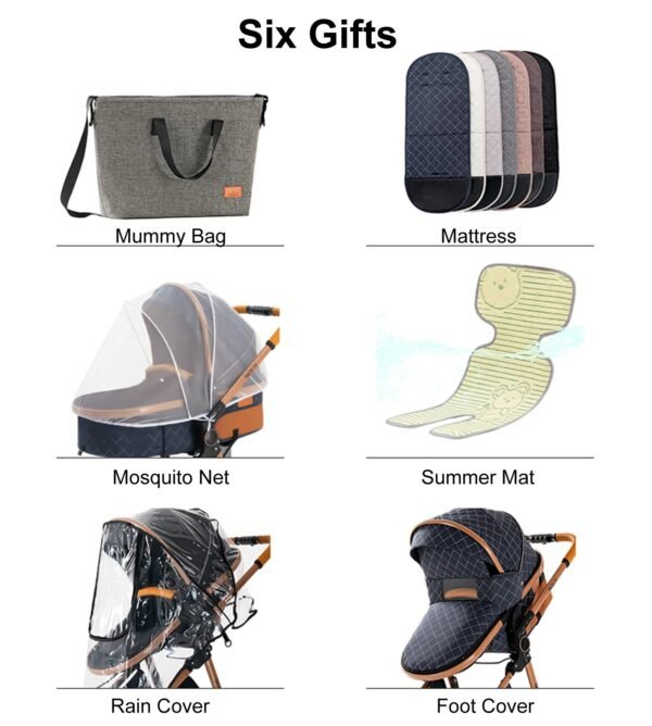 Luxury 3-in-1 Portable Baby Stroller – High Landscape Pushchair