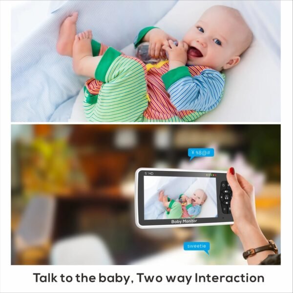 New 5 Inch Video Baby Monitor