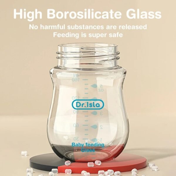 Newborn Feeding Bottle – Glass Anti-Flatulence BPA-Free