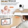 5" HD Baby Monitor with Pan-Tilt Camera & Night Vision