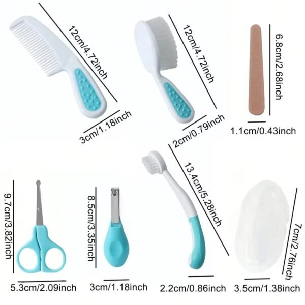 7-Piece Baby Care Grooming Set – Nail & Hair Tools
