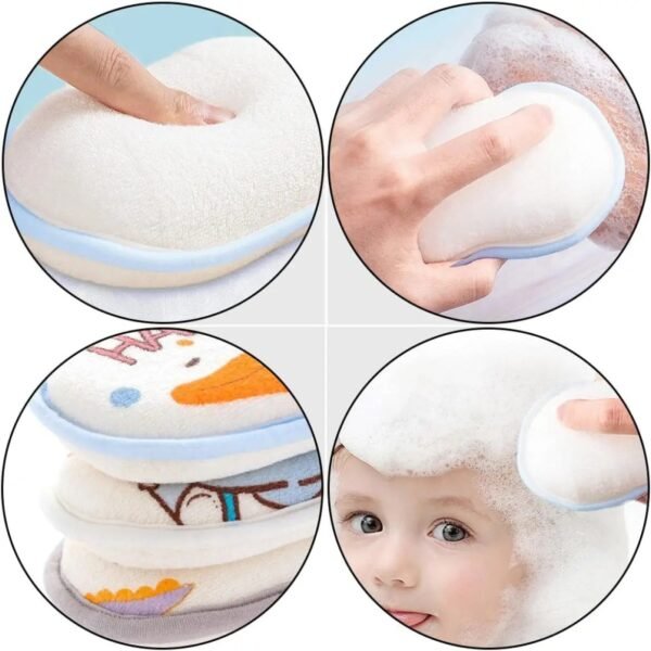 Baby Bath Sponge – Cartoon Animal Soft & Absorbent Sponge