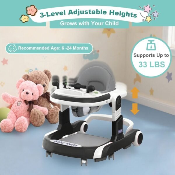 Multifunctional Baby Walker 2025 – Anti-Rollover & Sunshade
