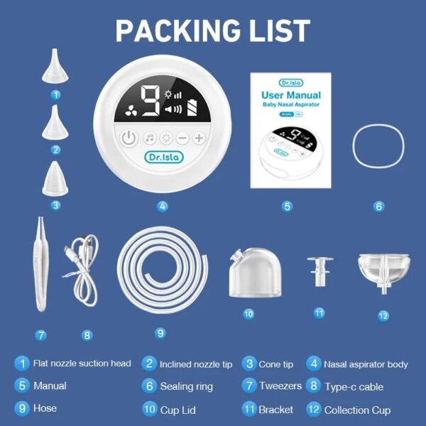 MAMIJOY Baby Nasal Aspirator – Electric Nose Cleaner