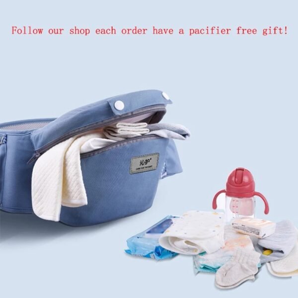 Ergonomic Newborn Baby Carrier With Hipseat – 3-Way Carry