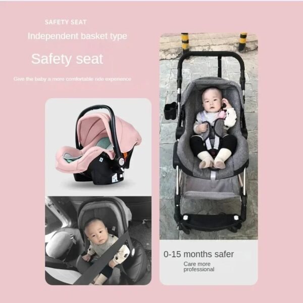 3-in-1 Baby Stroller with ISOFIX – Luxury Travel Carriage