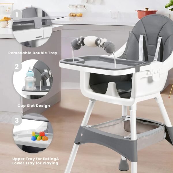 main-image-6 Portable Baby High Chair – Convertible Eat & Play Dining Chair