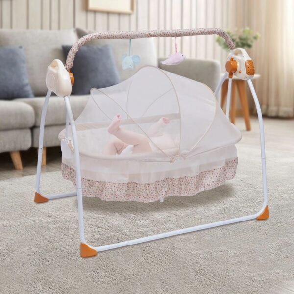 main-image-6 Electric Baby Crib – Auto Swing Cradle for 0–18 Months