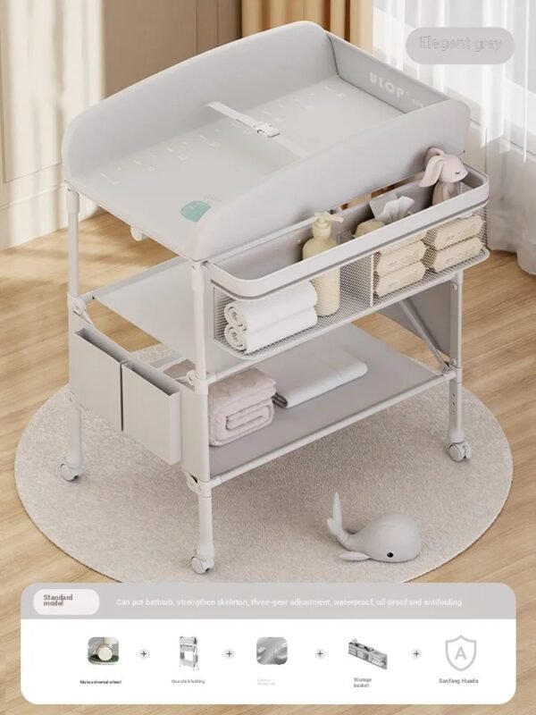 main-image-6 Foldable Baby Changing Table – Height Adjustable Diaper Station