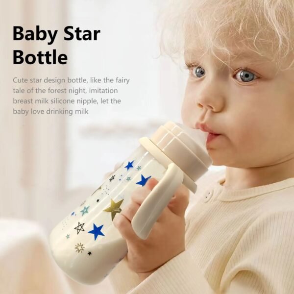 330ml Large-Capacity Baby Feeding Bottle – PP Star Bottle