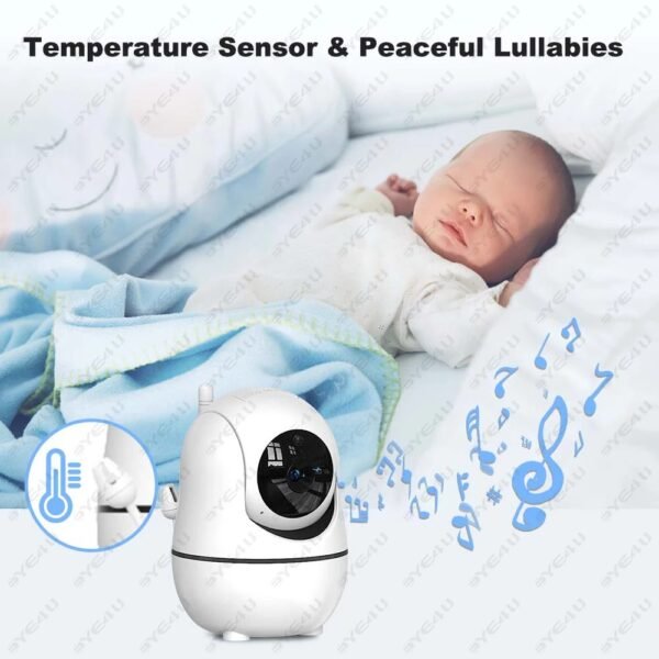 main-image-6 5" Video Baby Monitor with PTZ Camera & Temperature Sensor