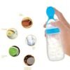 Baby Feeding Silicone Bottle with Spoon – 3oz Food Dispenser
