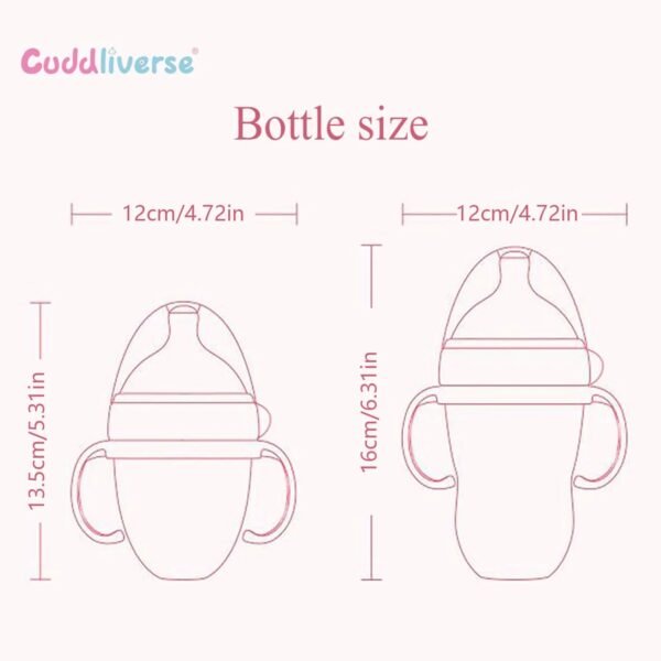 Baby Nano-Silicone Bottle – 150ml/240ml Soft Handle