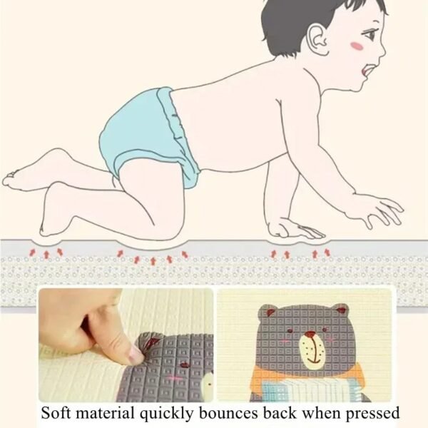 Baby Crawling Play Mat – Non-Toxic Safety Rug for Kids