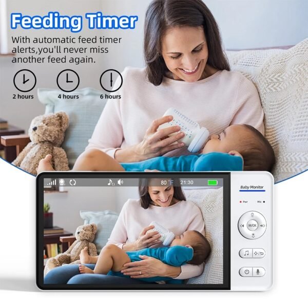 Wireless Baby Monitor – 7-Inch HD with Night Vision