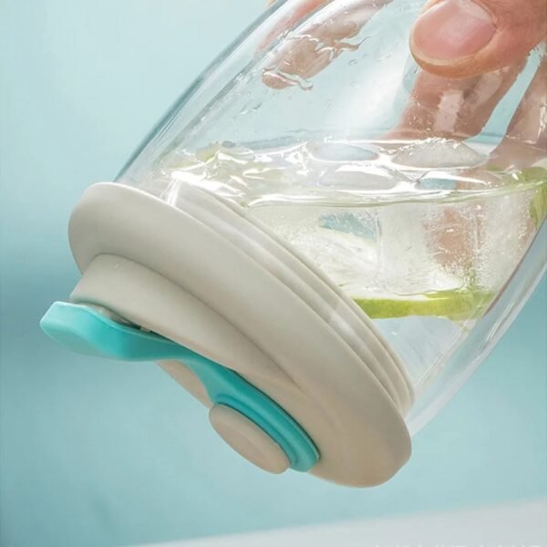 Cute Portable Double Wall Glass Cup – Leak-Proof Mug