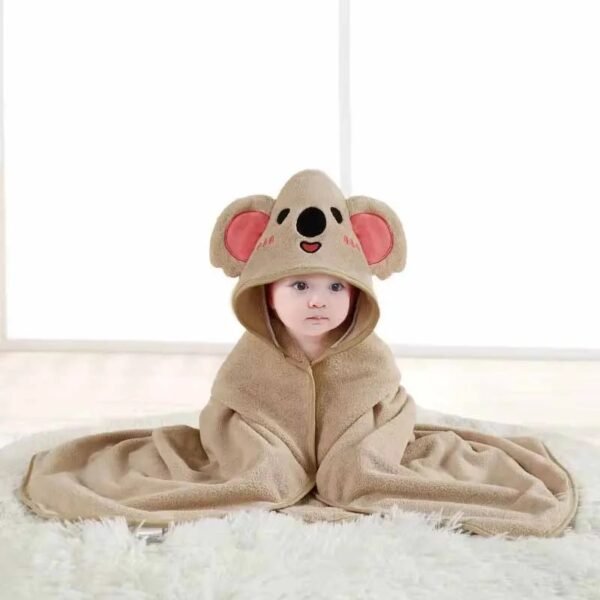 main-image-6 Cartoon Baby Hooded Bath Towel – Soft Swaddle Blanket