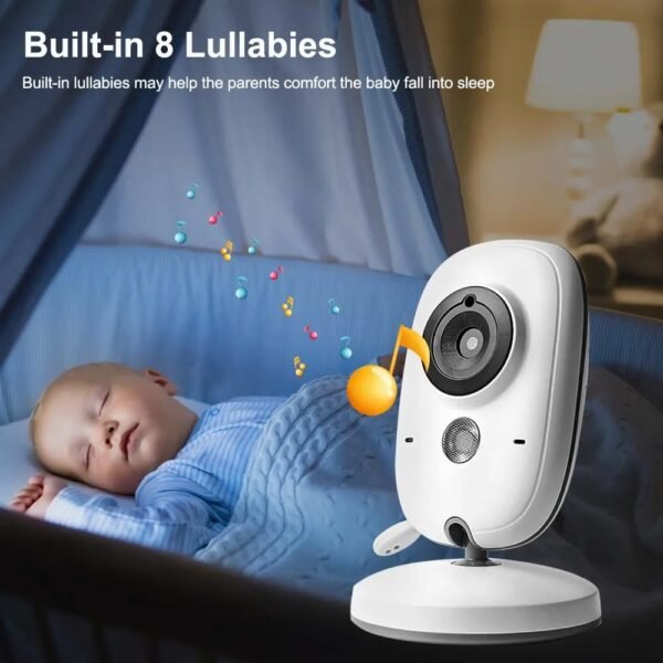 Video Baby Monitor – 3.5" Night Vision with 2-Way Audio