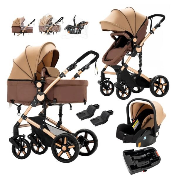 Lightweight Baby Car Seat with ISOFIX & Foldable Stroller